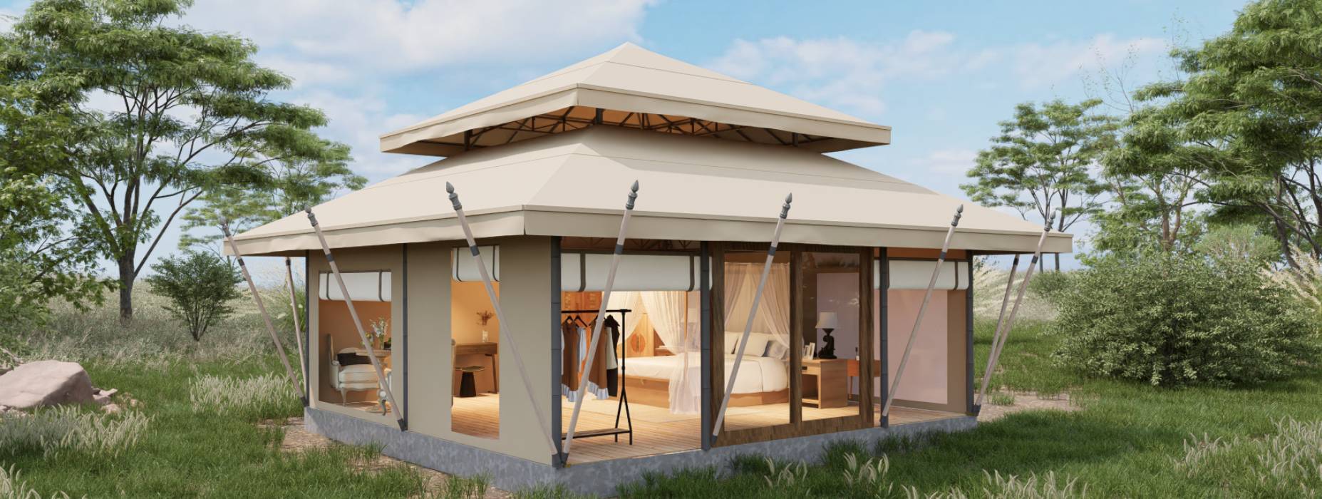 武川县户外野奢帐篷